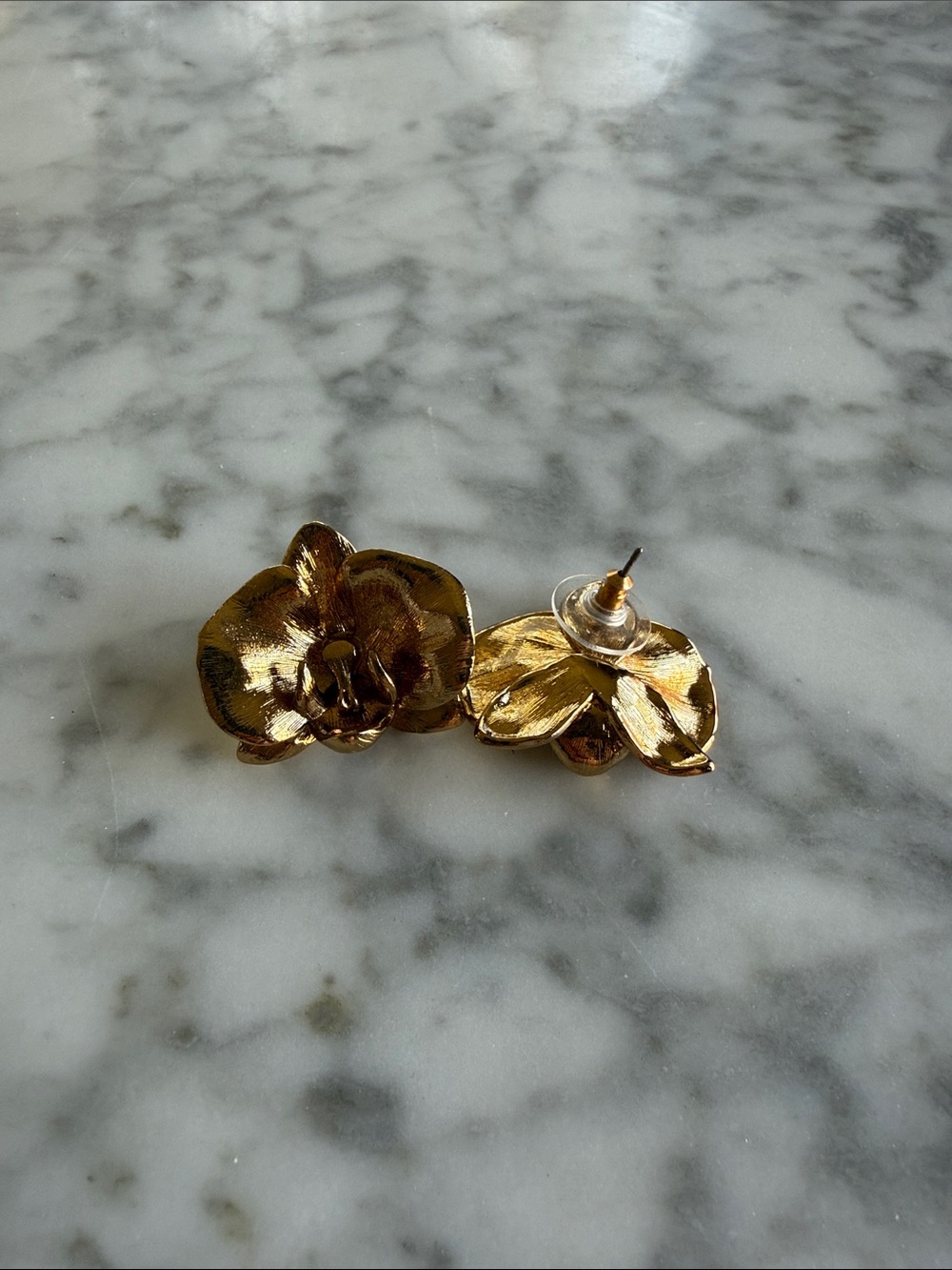 Madewell Gold Floral Earrings